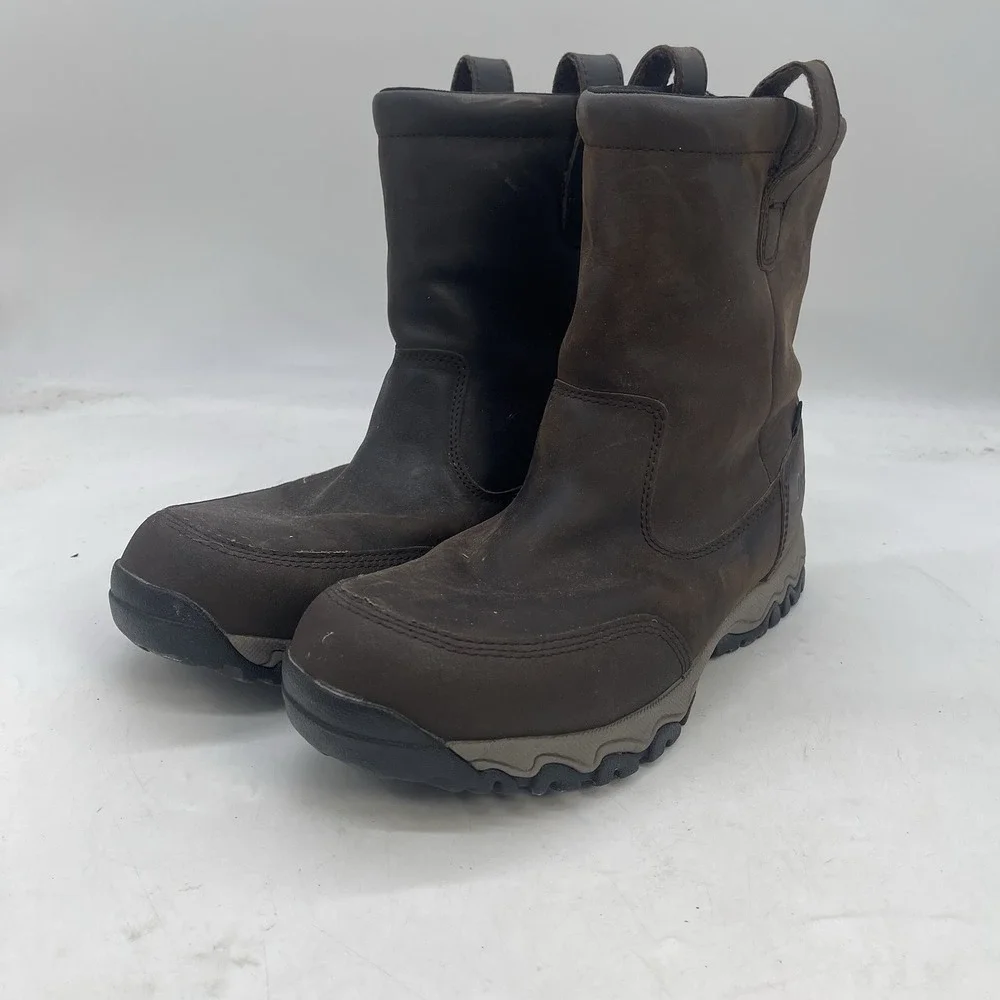 Duluth Trading Boots Mens 10.5 Wide Wild Boar Insulated Leather Work Dark Brown